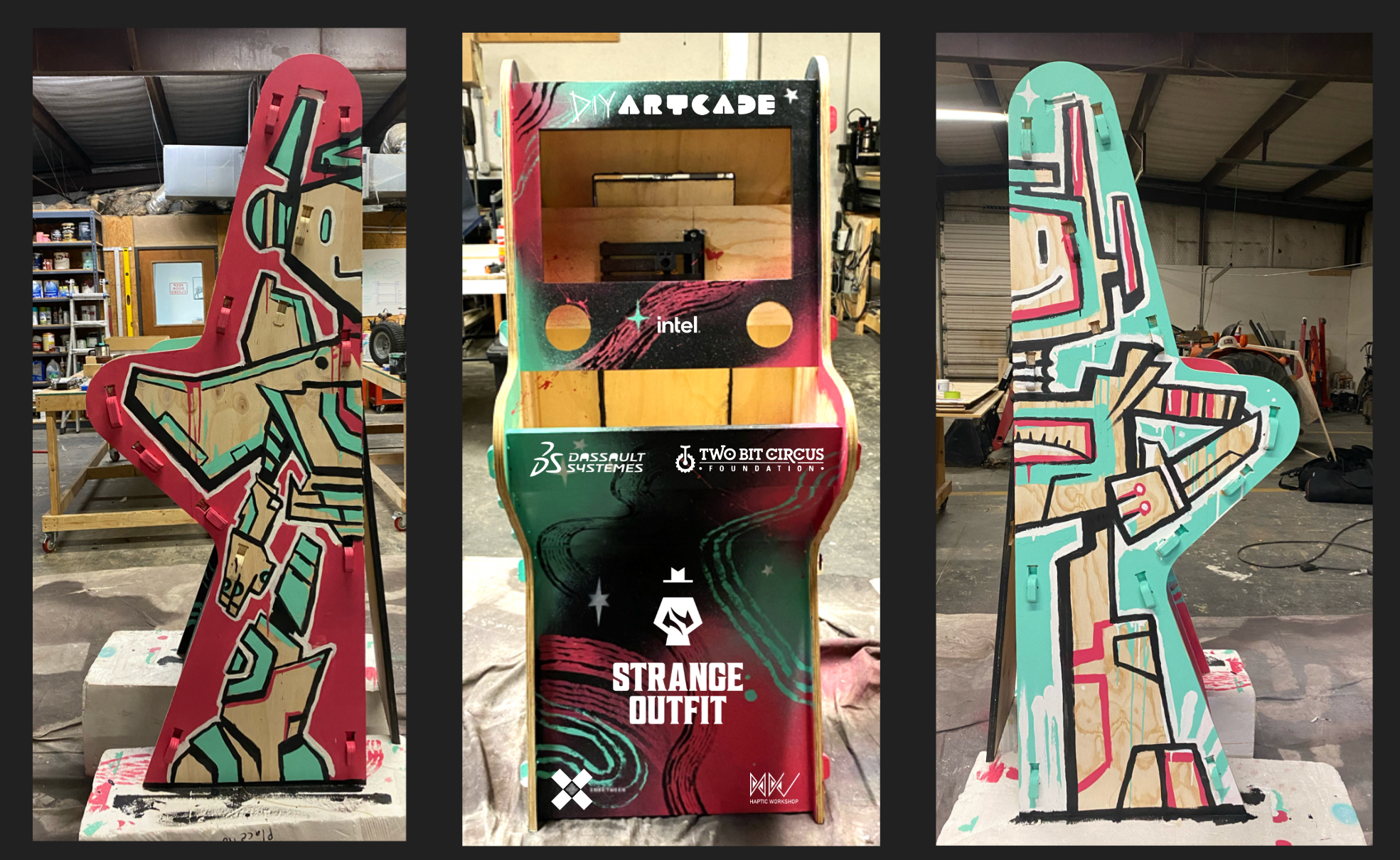 DIY Artcade triptych mockup